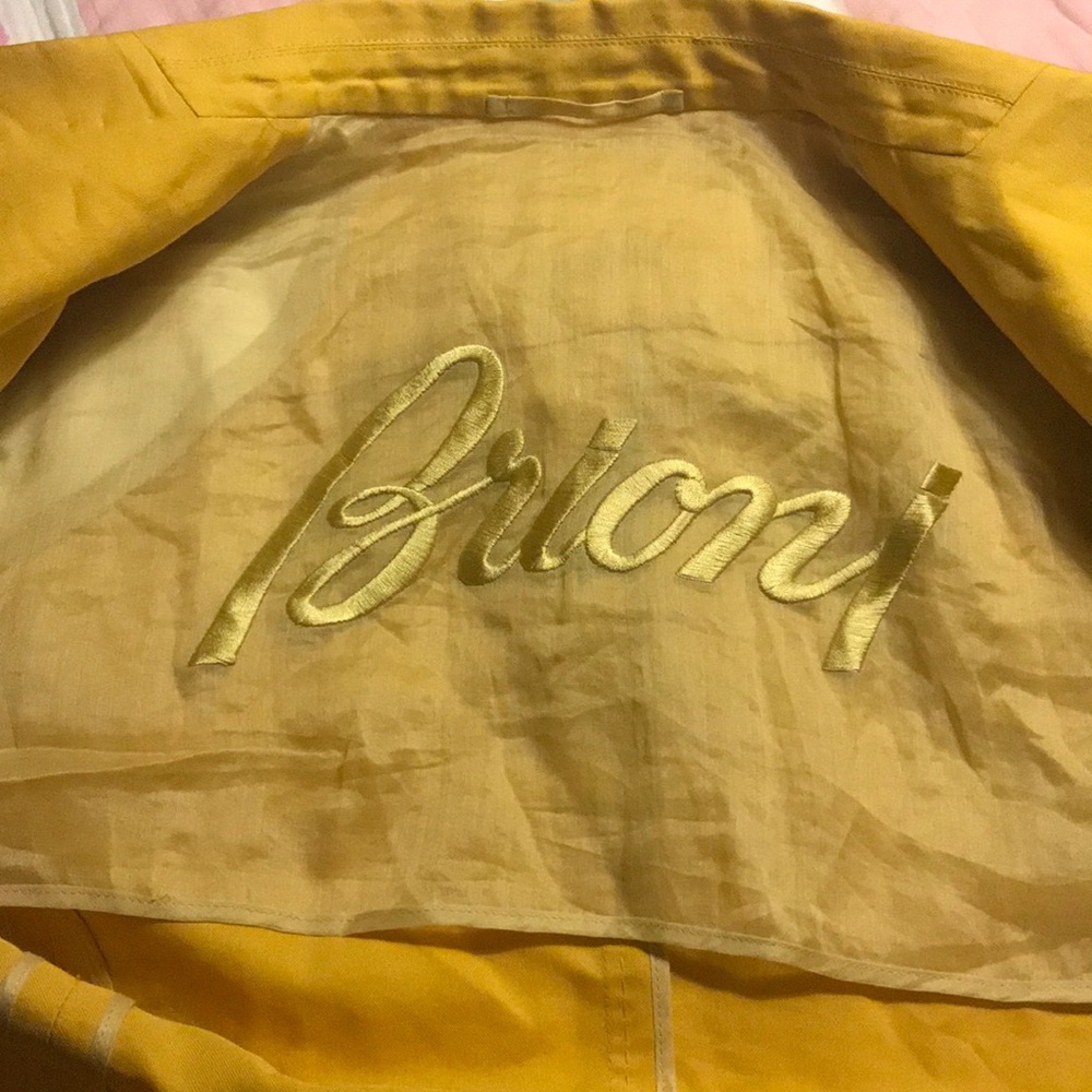 Brioni jacket - color mustard golden button.